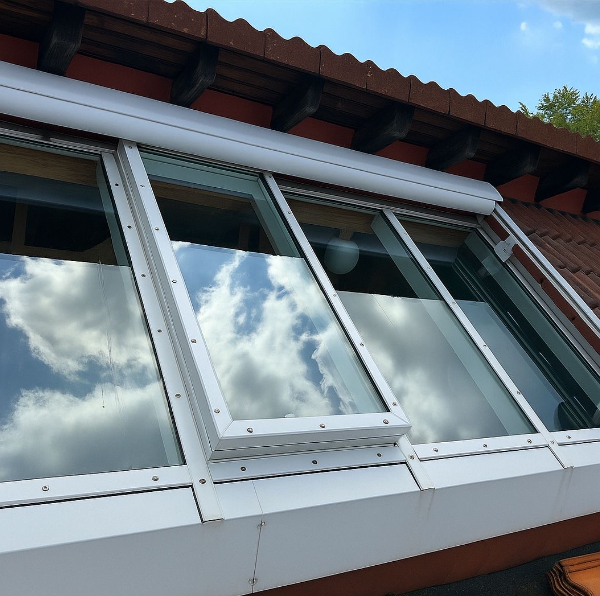 Fensterfläche nach der Glasreinigung